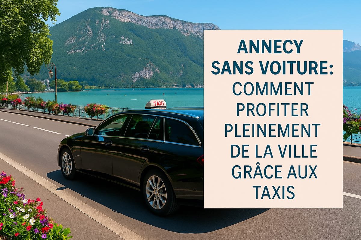 Annecy Sans Voiture : Comment Profiter Pleinement de la Ville Grâce aux Taxis