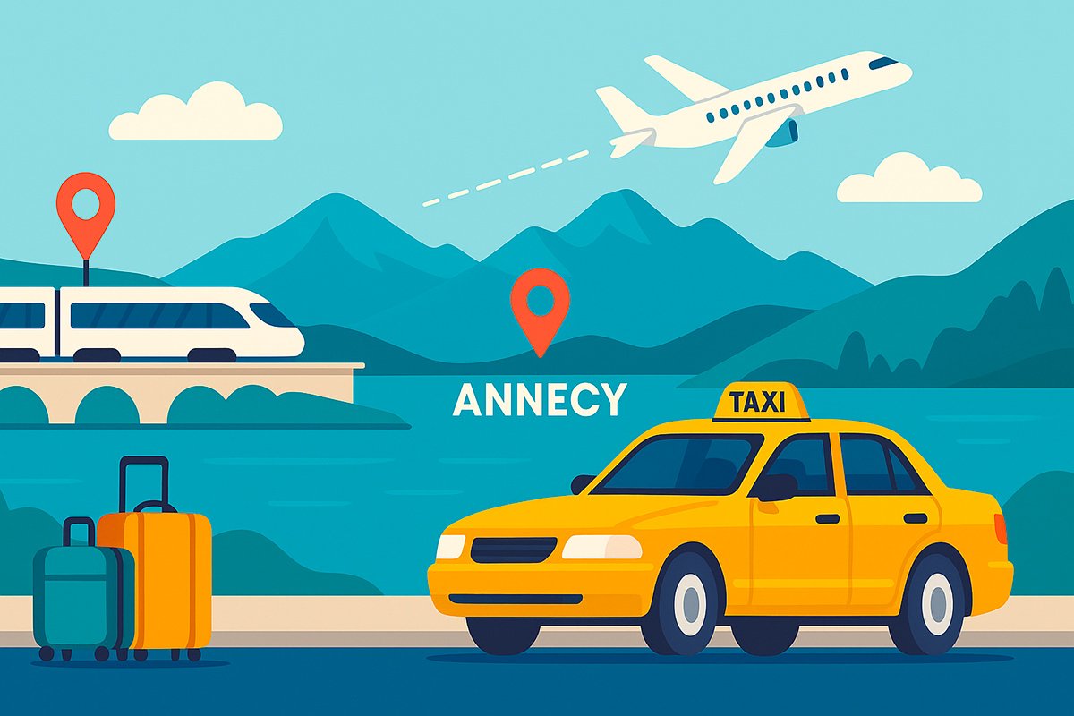 Transferts à Annecy : le guide complet pour des déplacements fluides (gares, aéroports, hôtels & loisirs)