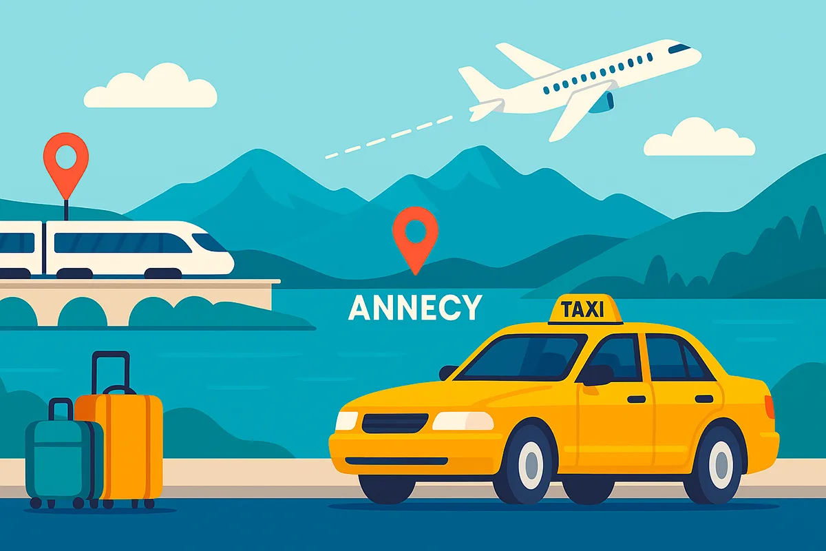 Transferts à Annecy : le guide complet pour des déplacements fluides (gares, aéroports, hôtels & loisirs)