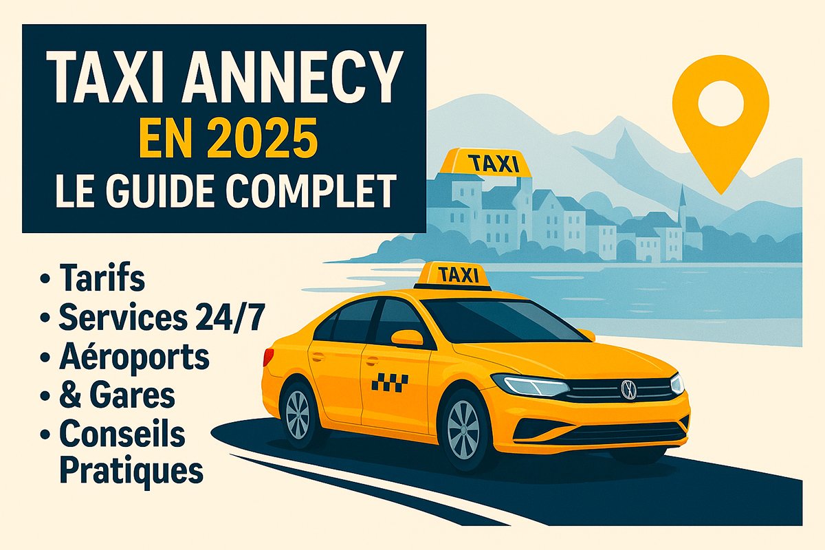 Taxi Annecy en 2025 : Le Guide Complet pour Se Déplacer Facilement, Rapidement et en Toute Sécurité